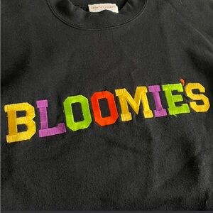 vintage bloomingdales's "bloomie's" embroidery sweater